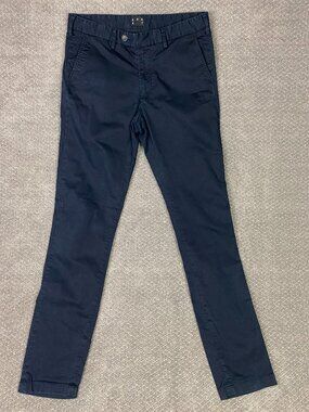 Asket The Chino Pants Mens 32x34 Fit 34x34 Slim Fit Navy Blue Preppy Cotton